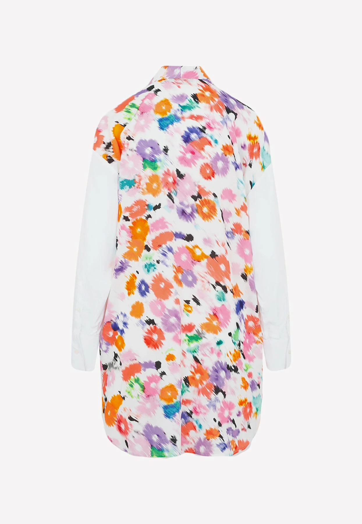 MSGM Long-sleeved Shirt Dress White 2 MSGM Long-sleeved Shirt Dress White - Image 2