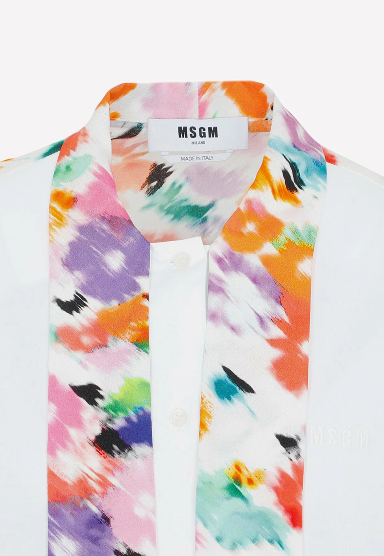 MSGM Long-sleeved Shirt Dress White 3 MSGM Long-sleeved Shirt Dress White - Image 3