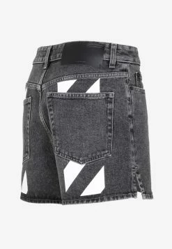 Off-White Diagonal Print Denim Shorts Gray 6 Off-White Diagonal Print Denim Shorts Gray -Evening Dresses Popular Store 15092022 016