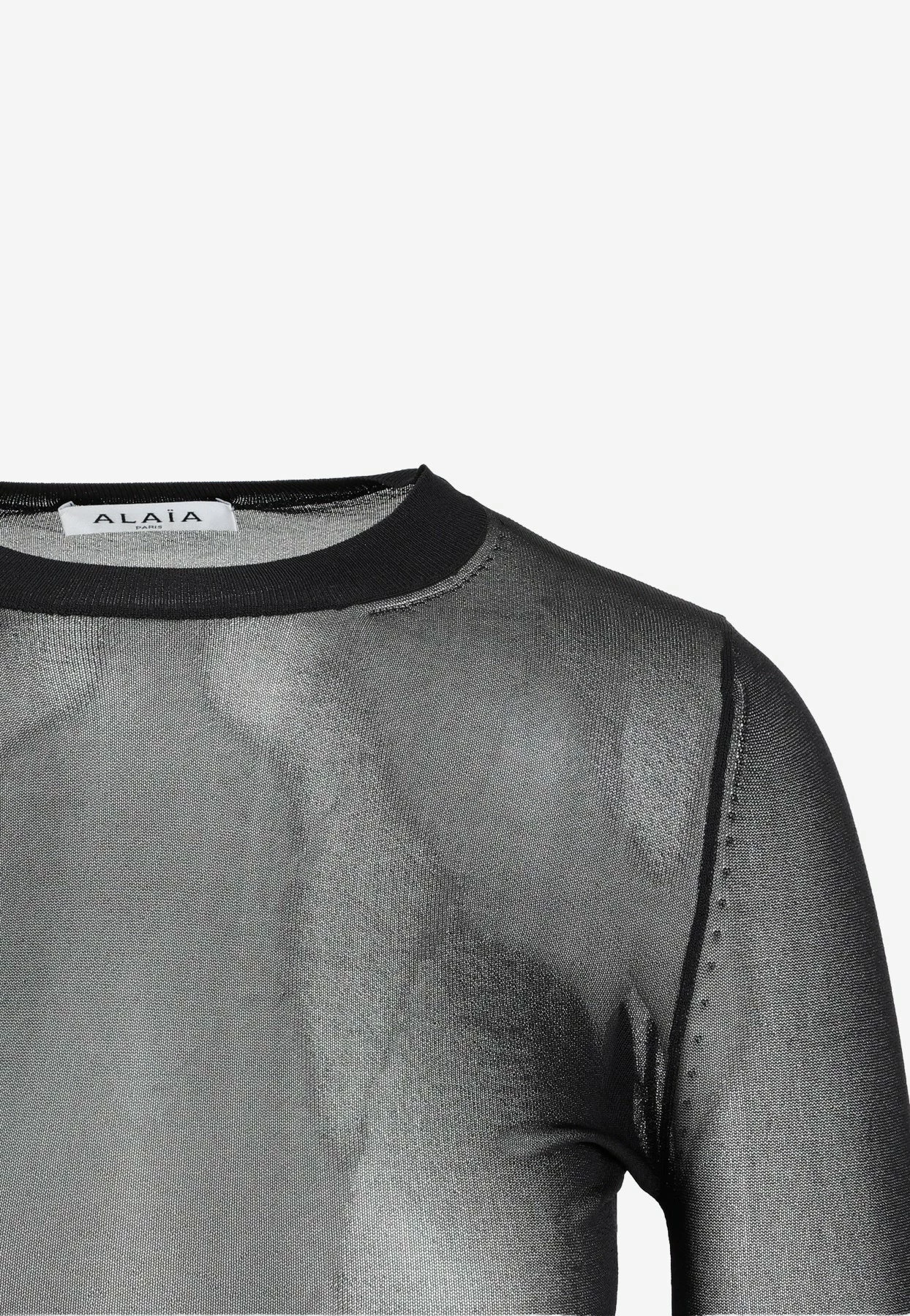 Alaïa Transparent Voile Mini Dress Black 4 Alaïa Transparent Voile Mini Dress Black - Image 4