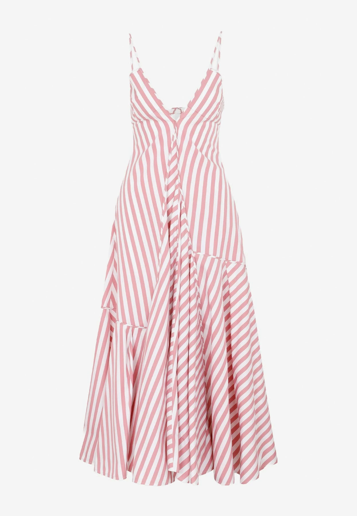 Jil Sander Striped Cotton Sundress Pink 1 Jil Sander Striped Cotton Sundress Pink