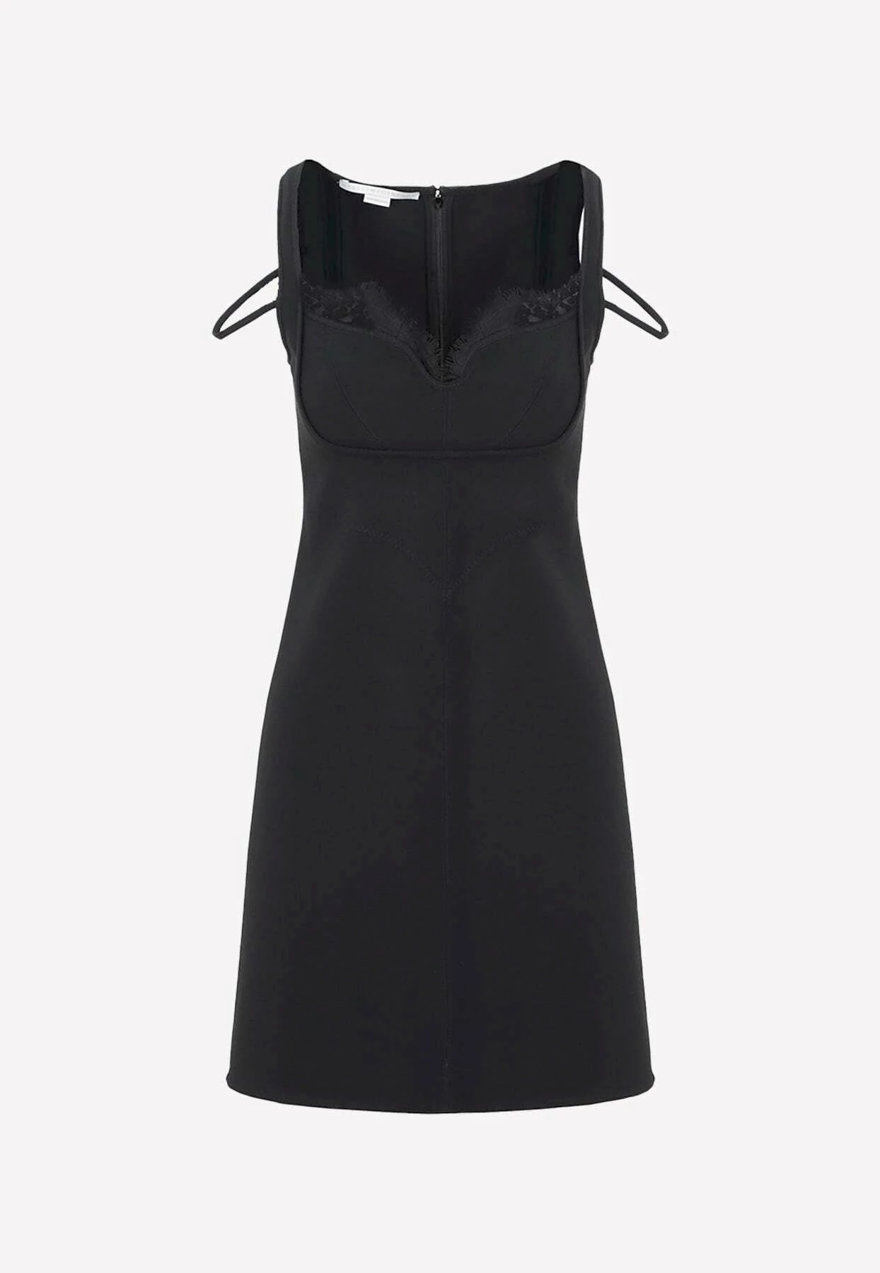 Stella McCartney Scuba Mini Bustier Dress Black 1 Stella McCartney Scuba Mini Bustier Dress Black