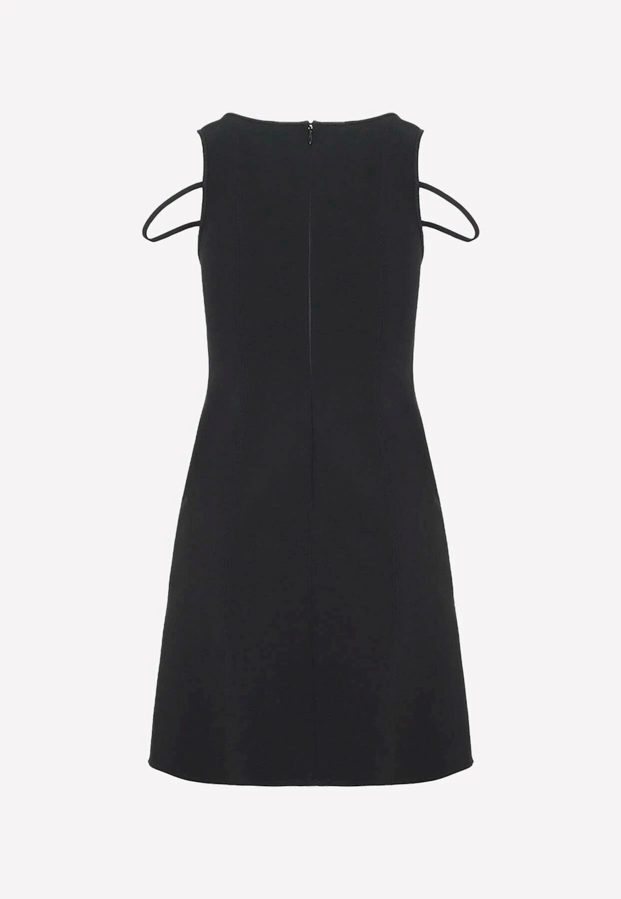 Stella McCartney Scuba Mini Bustier Dress Black 2 Stella McCartney Scuba Mini Bustier Dress Black - Image 2