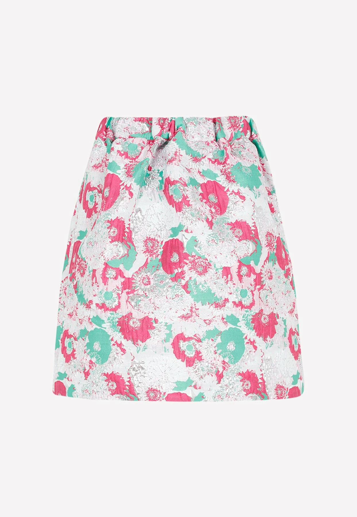 GANNI 3D Floral Mini Skirt Multicolor 2 GANNI 3D Floral Mini Skirt Multicolor - Image 2
