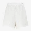 Prada Perforated Leather Shorts White
