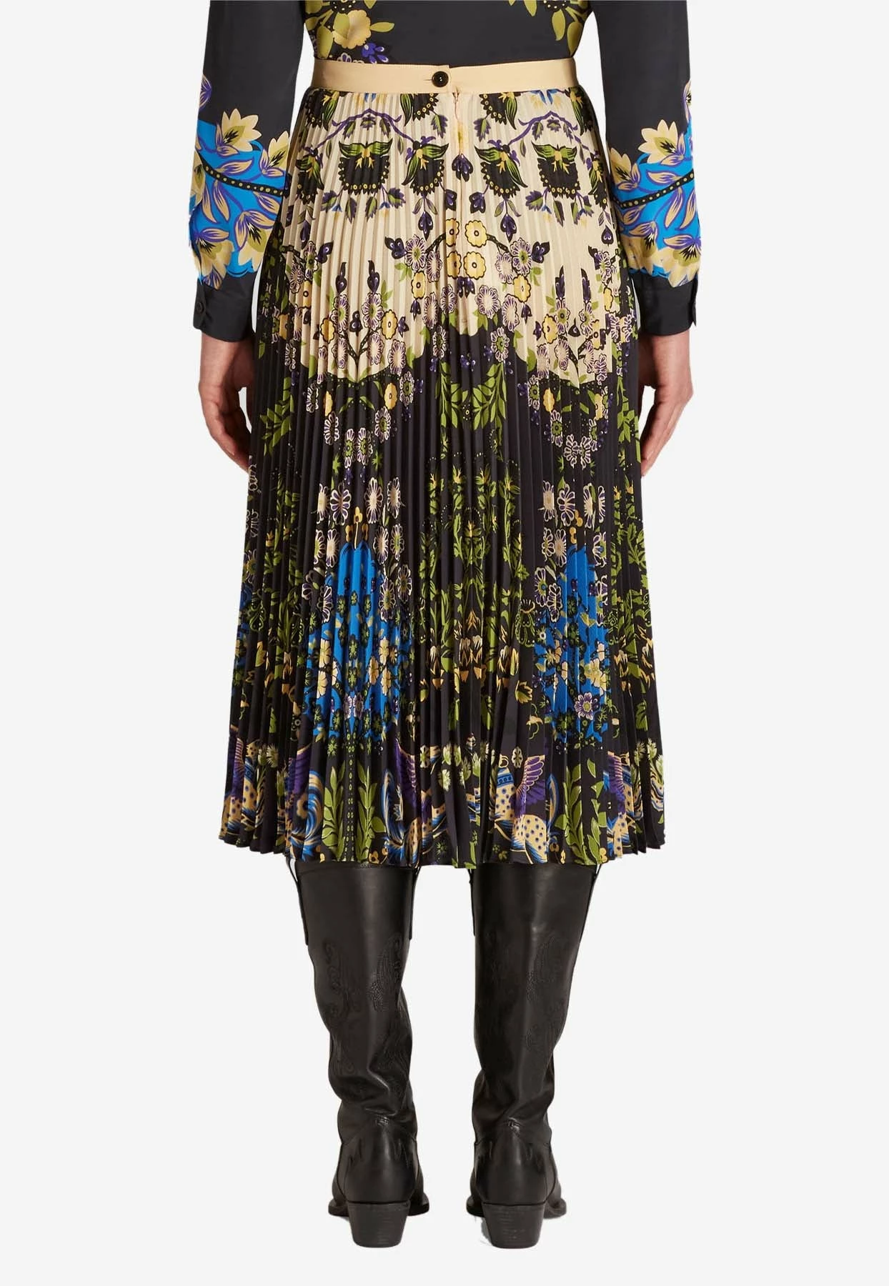 Etro Printed Pleated Midi Skirt Multicolor 3 Etro Printed Pleated Midi Skirt Multicolor - Image 3