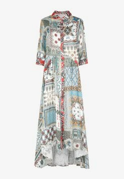 Anjuna Licia Patchwork Print Maxi Dress Multicolor