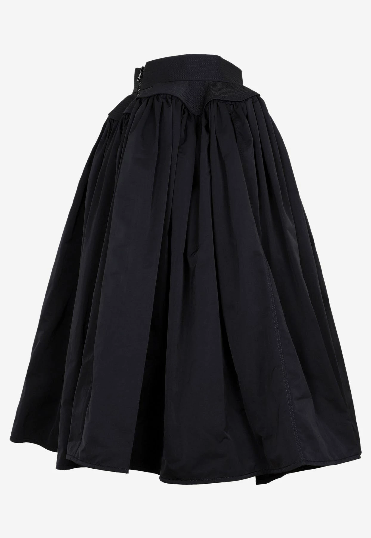 Bottega Veneta Voluminous Gathered Midi Skirt Black 3 Bottega Veneta Voluminous Gathered Midi Skirt Black - Image 3