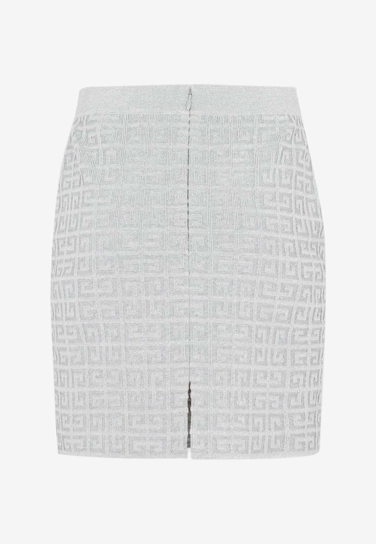 Givenchy Logo Monogram Mini Skirt Metallic 2 Givenchy Logo Monogram Mini Skirt Metallic - Image 2