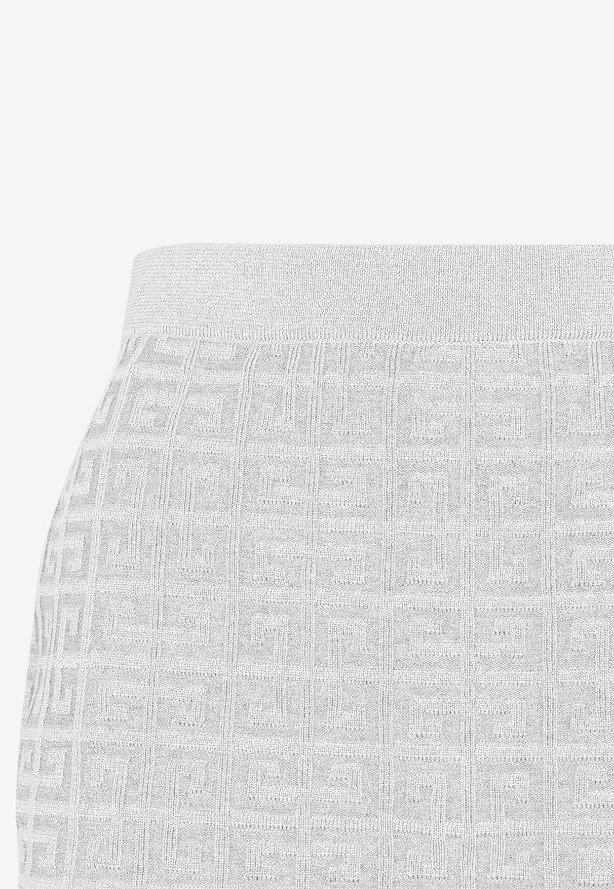Givenchy Logo Monogram Mini Skirt Metallic 4 Givenchy Logo Monogram Mini Skirt Metallic - Image 4