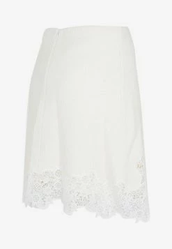 Chloé Flared Lace-Trimmed Mini Skirt White 6 Chloé Flared Lace-Trimmed Mini Skirt White -Evening Dresses Popular Store 19122022 427