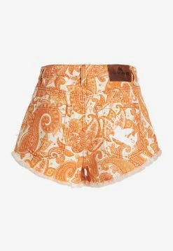 Etro Liquid Paisley Fringed Mini Shorts Orange 9 Etro Liquid Paisley Fringed Mini Shorts Orange -Evening Dresses Popular Store 19538 8311 200750