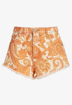 Etro Liquid Paisley Fringed Mini Shorts Orange 8 Etro Liquid Paisley Fringed Mini Shorts Orange -Evening Dresses Popular Store 19538 8311 200750 201