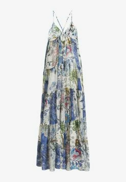 Etro Floral And Tattoo Print Maxi Dress Multicolor -Evening Dresses Popular Store 19626 4465 200200
