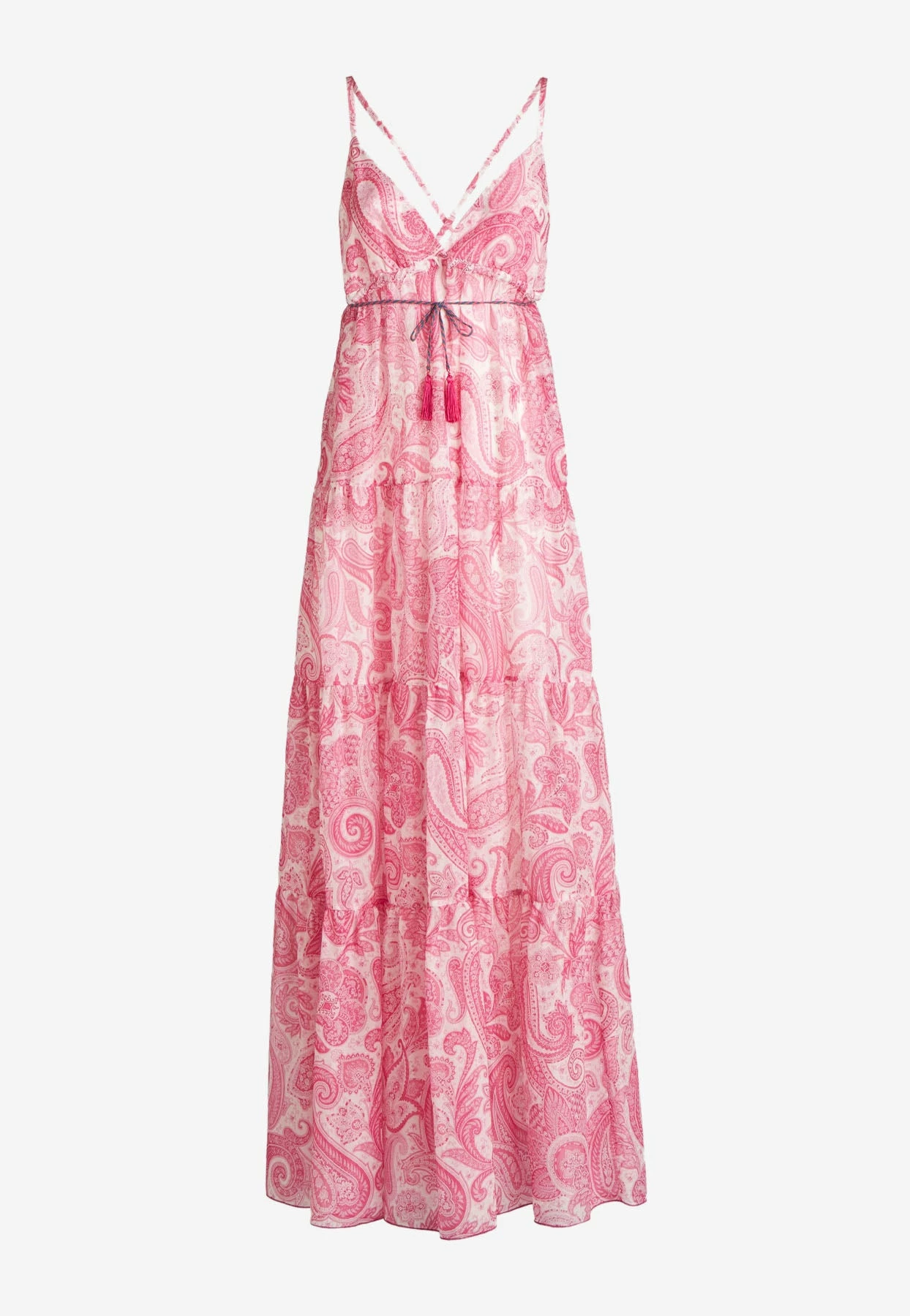 Etro Liquid Paisley Maxi Dress Pink 3 Etro Liquid Paisley Maxi Dress Pink - Image 3