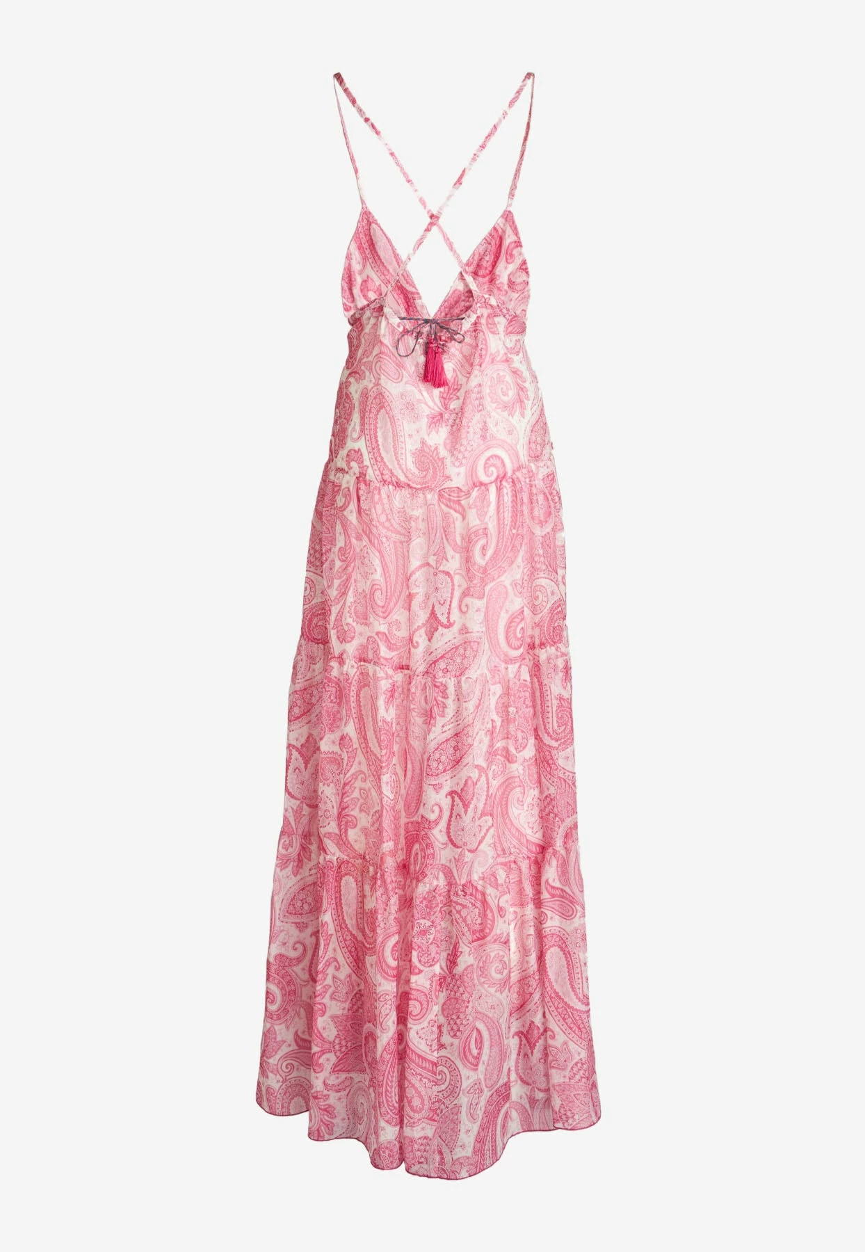 Etro Liquid Paisley Maxi Dress Pink 4 Etro Liquid Paisley Maxi Dress Pink - Image 4