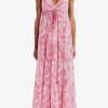 Etro Liquid Paisley Maxi Dress Pink