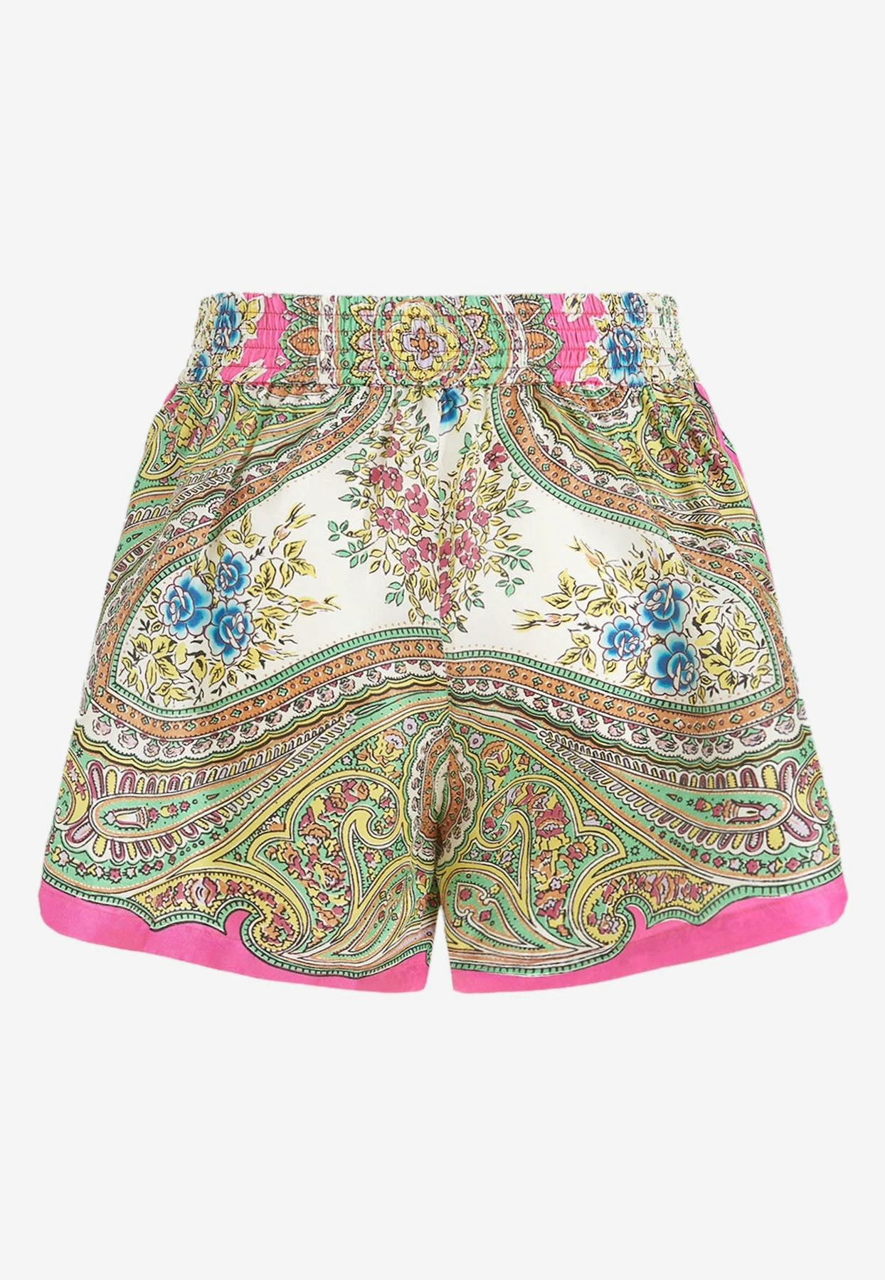 Etro Floral Paisley Silk Shorts Multicolor 5 Etro Floral Paisley Silk Shorts Multicolor - Image 5