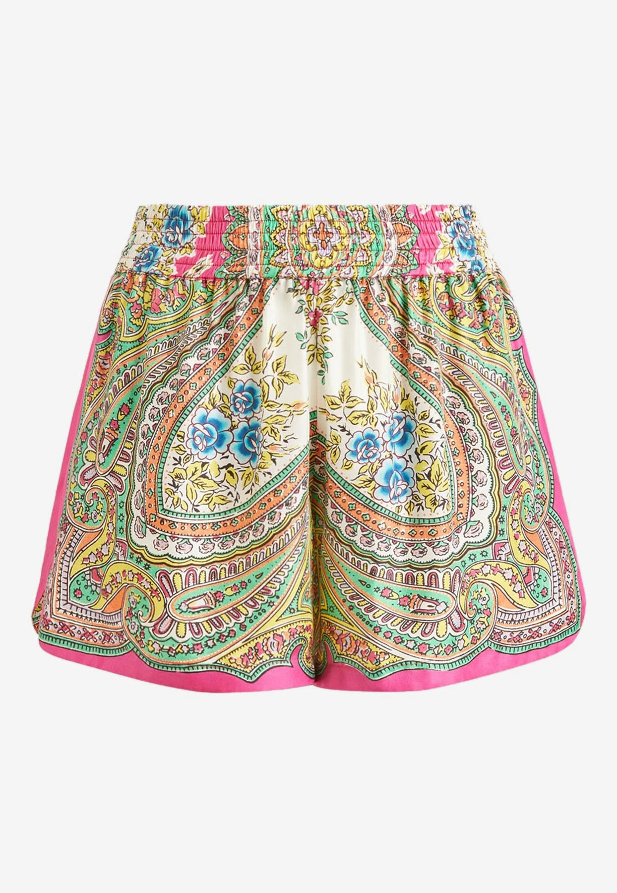 Etro Floral Paisley Silk Shorts Multicolor 4 Etro Floral Paisley Silk Shorts Multicolor - Image 4