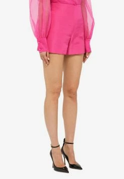 Valentino High-Waist Silk Faille Shorts Pink 7 Valentino High-Waist Silk Faille Shorts Pink -Evening Dresses Popular Store 1B0RF2816DE L VALE UWT.c