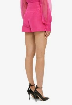 Valentino High-Waist Silk Faille Shorts Pink 8 Valentino High-Waist Silk Faille Shorts Pink -Evening Dresses Popular Store 1B0RF2816DE L VALE UWT.d