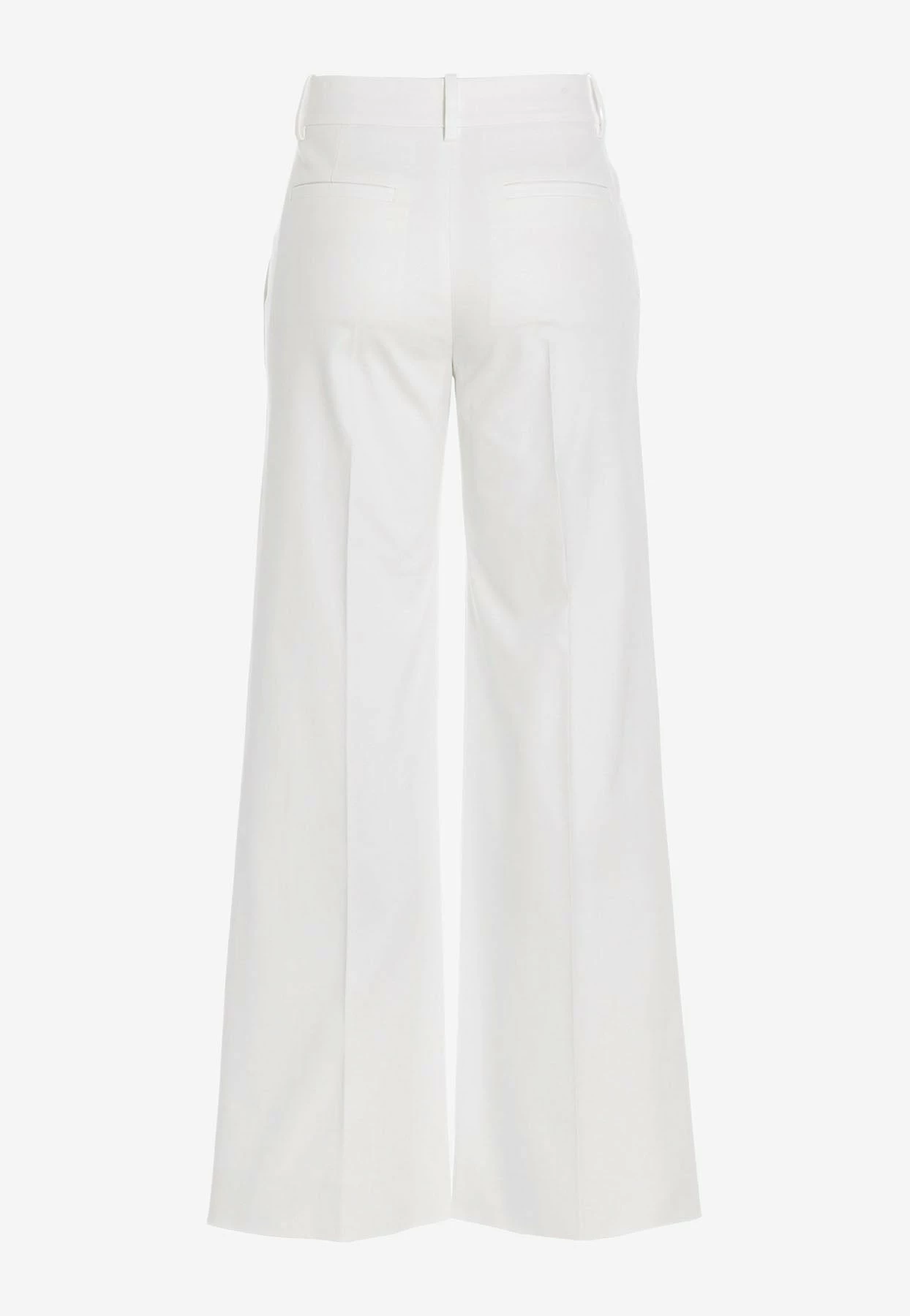 Valentino VLogo Chain Wide-Leg Tailored Pants White 2 Valentino VLogo Chain Wide-Leg Tailored Pants White - Image 2