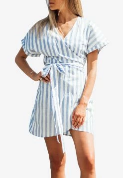 Les Canebiers Beauqui Tie Belt Mini Dress White