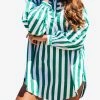 Les Canebiers Sauvageonne Long-Sleeved Shirt Dress Green