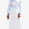 Les Canebiers Eau Vive Elastic Waist Maxi Dress White