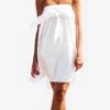 Les Canebiers Marronnier Off-Shoulder Mini Dress With Sleeve Knots White