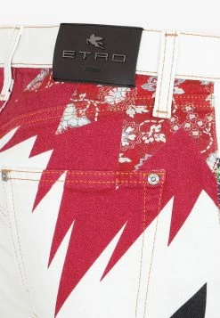 Etro Straight-Leg Printed Jeans White 7 Etro Straight-Leg Printed Jeans White -Evening Dresses Popular Store 20012022 052