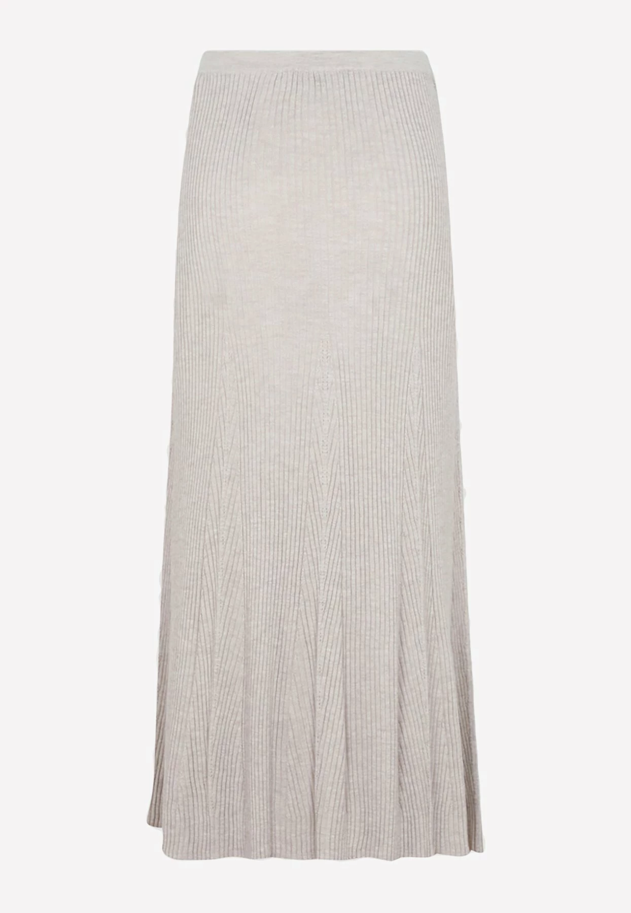 Gabriela Hearst Meda Rib Knit Midi Skirt White 2 Gabriela Hearst Meda Rib Knit Midi Skirt White - Image 2