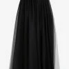 Fabiana Filippi Tulle Midi Pleated Skirt Black