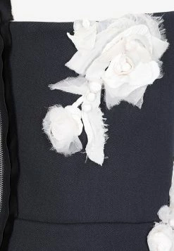 Lanvin Flower Applique Strapless Midi Dress Midnight Blue 6 Lanvin Flower Applique Strapless Midi Dress Midnight Blue -Evening Dresses Popular Store 22042022 064