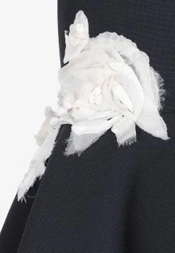 Lanvin Flower Applique Strapless Midi Dress Midnight Blue 7 Lanvin Flower Applique Strapless Midi Dress Midnight Blue -Evening Dresses Popular Store 22042022 065