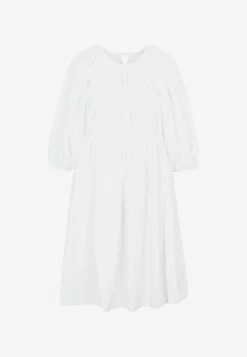 Cecilie Bahnsen Ava Mini Dress With Puff Sleeves White