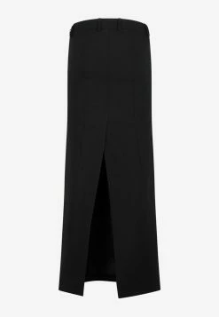 Balenciaga Tube Midi Skirt In Wool Black