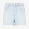 Stella McCartney Laser Logo Denim Shorts Blue
