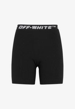 Off-White Logo Band Cycling Shorts Black