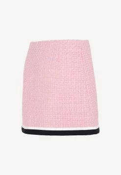 Miu Miu A-line Tweed Mini Skirt Pink -Evening Dresses Popular Store 24062022 137