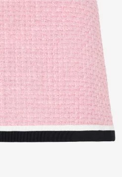 Miu Miu A-line Tweed Mini Skirt Pink -Evening Dresses Popular Store 24062022 138