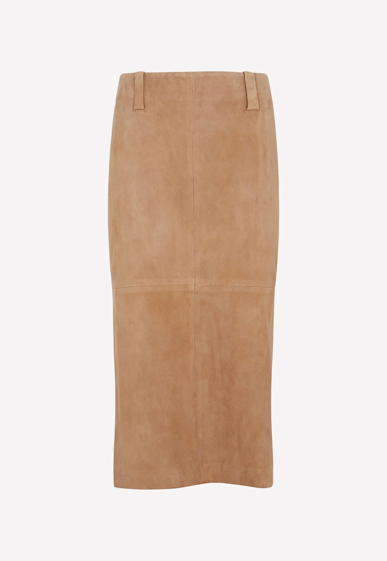 Brunello Cucinelli Suede Midi Pencil Skirt Brown 1 Brunello Cucinelli Suede Midi Pencil Skirt Brown