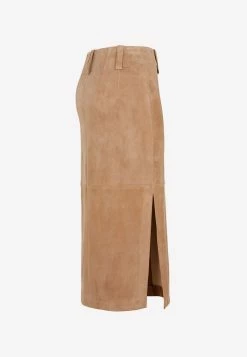 Brunello Cucinelli Suede Midi Pencil Skirt Brown 6 Brunello Cucinelli Suede Midi Pencil Skirt Brown -Evening Dresses Popular Store 24062022 220