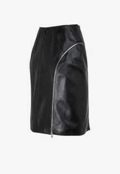 Alaïa Zip Mini Skirt In Lamb Leather Black 6 Alaïa Zip Mini Skirt In Lamb Leather Black -Evening Dresses Popular Store 24082021 022
