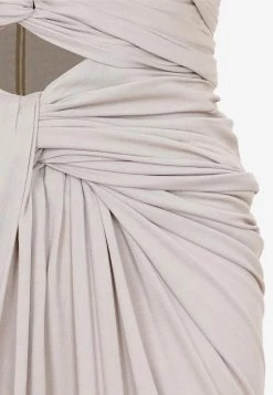 Saint Laurent Cut-Out Strapless Mini Dress Taupe -Evening Dresses Popular Store 24102022 182