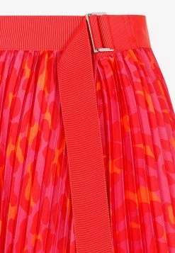 Sacai Animal Print Midi Pleated Skirt Pink -Evening Dresses Popular Store 25032022 195