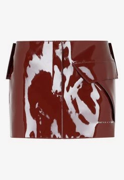 1017 ALYX 9SM PVC Low-Waist Mini Skirt Wine
