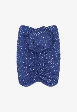 Magda Butrym Polka Dot Mini Skirt Navy