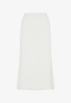 Chloé Crochet Midi Skirt In Cashmere White