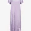 The Row Pasol Metallic Sheer Midi Dress Lilac